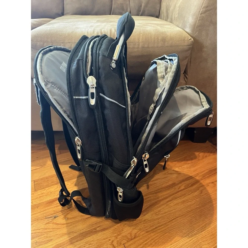 High Sierra Travel Laptop Backpack Carry On Computer Book Bag Black WKU